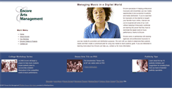 Desktop Screenshot of encoreartsmanagement.com